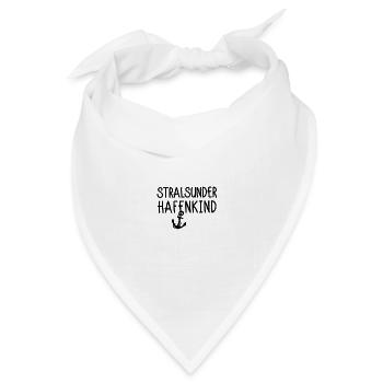 Stralsund Hafenkind - Bandana Dreieckstuch - Weiß - Vorne