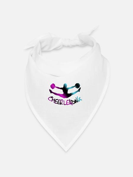 Cheerleading, Cheerleader - Bandana Dreieckstuch - Weiß