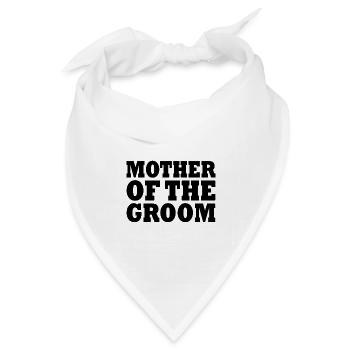 Mother of the groom - Bandana Dreieckstuch - Weiß - Vorne