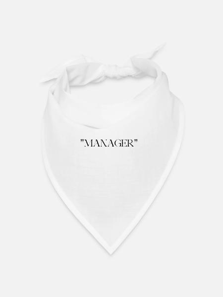 MANAGER - Bandana Dreieckstuch - Weiß