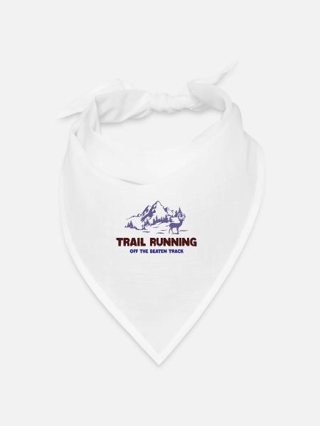 Trailrunning - abseits der ausgetretenen Pfade - Bandana Dreieckstuch - Weiß