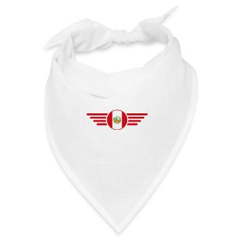 Ich liebe Peru, Eleganz Stil Design T-Shirt - Bandana Dreieckstuch - Weiß - Vorne