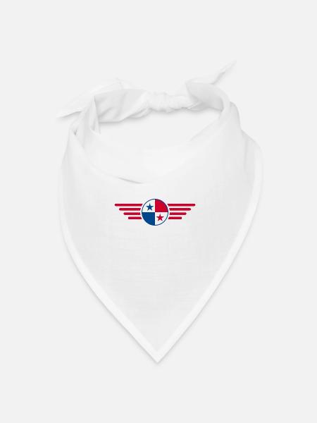 Ich liebe Panama, Eleganz Stil Design T-Shirt - Bandana Dreieckstuch - Weiß