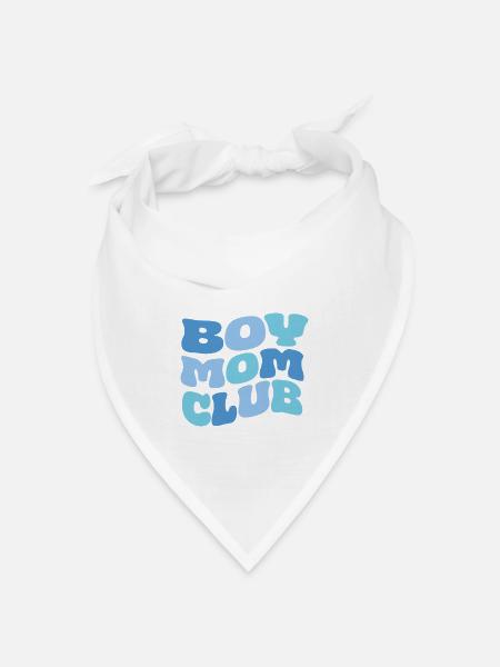 Boy Mom Club - Bandana Dreieckstuch - Weiß