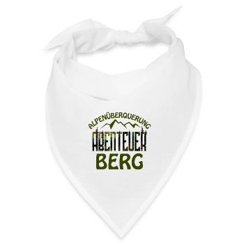 Alpenüberquerung - Abenteuer Berg - E5 - Bandana Dreieckstuch - Weiß - Vorne