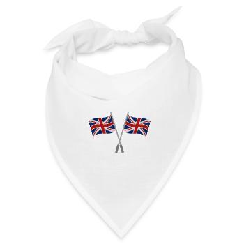 Flagge Großbritanniens - Bandana Dreieckstuch - Weiß - Vorne