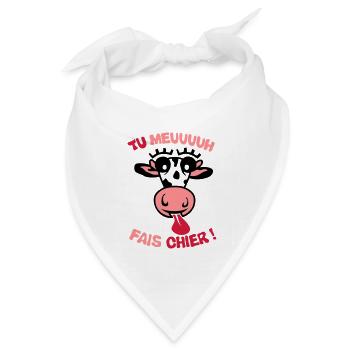 Sie Kuhscheiße Begriff muhen - Bandana Dreieckstuch - Weiß - Vorne