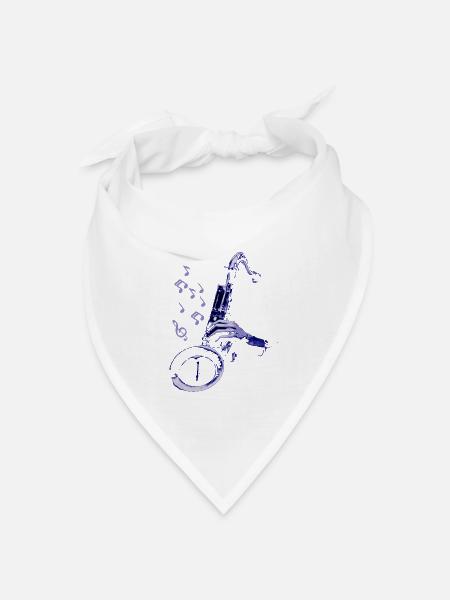 zso jazz5 - Bandana Dreieckstuch - Weiß