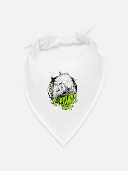 karpfen - Bandana Dreieckstuch - Weiß