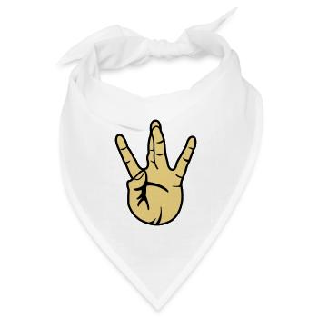 westside hand - Bandana Dreieckstuch - Weiß - Vorne