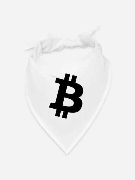 Bitcoin - Bandana Dreieckstuch - Weiß