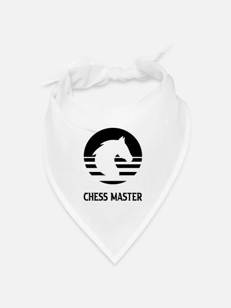 Chess - Bandana Dreieckstuch - Weiß