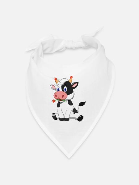SÜSSE KUH - Bandana Dreieckstuch - Weiß