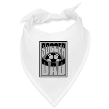 Hobby Sport Soccer Dad - Bandana Dreieckstuch - Weiß - Vorne
