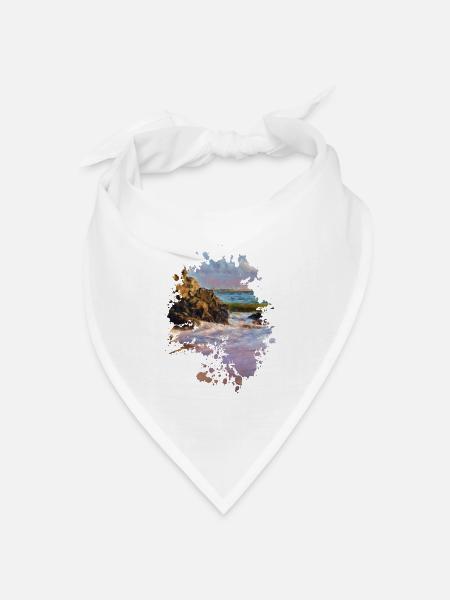 Strand - Bandana Dreieckstuch - Weiß