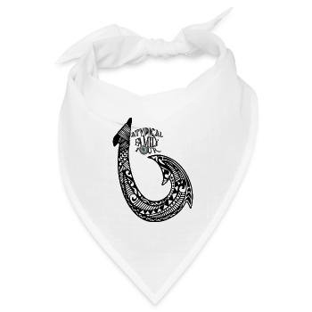 A.F.T. Haken - Bandana Dreieckstuch - Weiß - Vorne