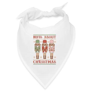Hässlicher Weihnachtspullover - Bandana Dreieckstuch - Weiß - Vorne