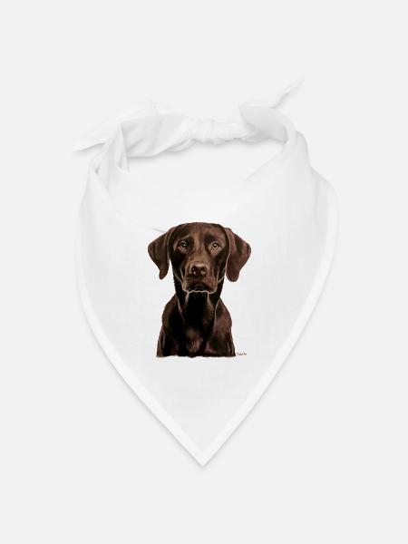 Labrador - Bandana Dreieckstuch - Weiß