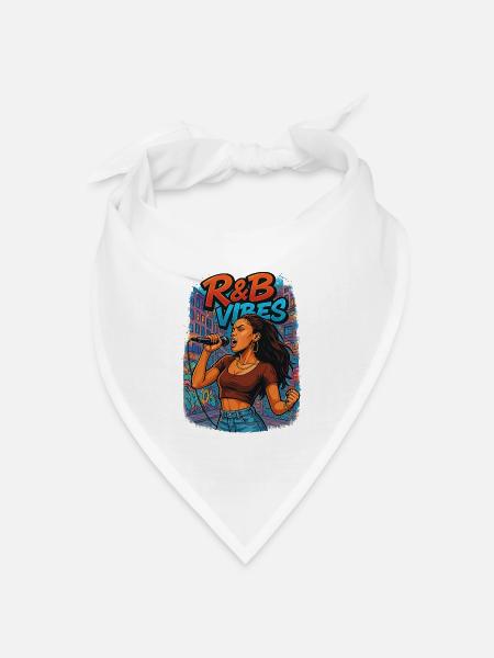 R&B - Bandana Dreieckstuch - Weiß
