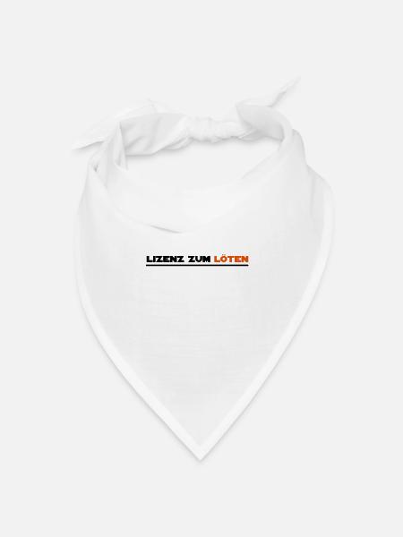 löten - Bandana Dreieckstuch - Weiß
