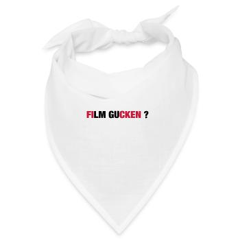 FILM GUCKEN - Bandana Dreieckstuch - Weiß - Vorne