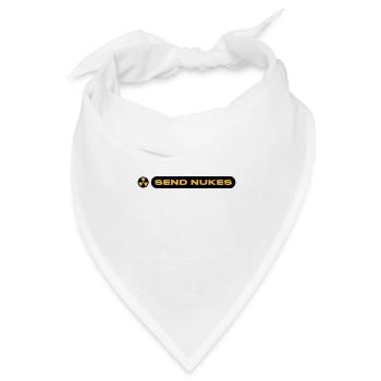 SEND NUKES - Bandana Dreieckstuch - Weiß - Vorne