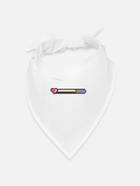 Non binary ladebalken - Bandana Dreieckstuch - Weiß