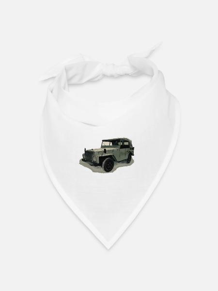 P 2 M Geländewagen - Bandana Dreieckstuch - Weiß