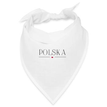 Polen - Bandana Dreieckstuch - Weiß - Vorne