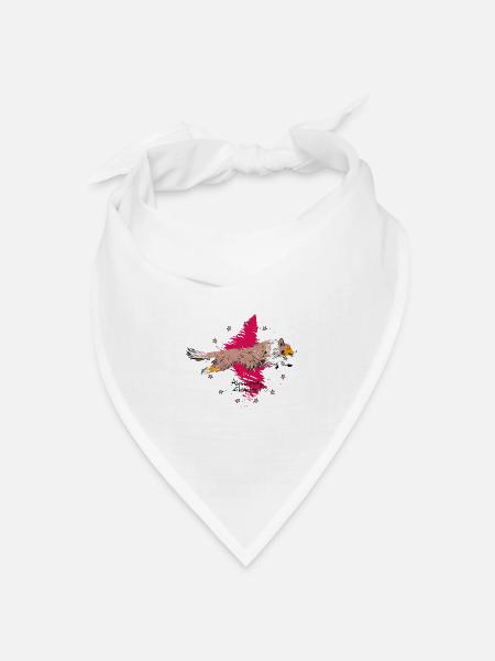 red merle Australian Shepherd - Bandana Dreieckstuch - Weiß