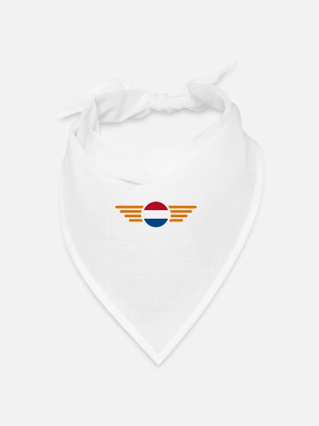 Die Niederlande - Bandana Dreieckstuch - Weiß