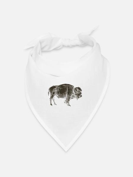 Wildtiere - Bandana Dreieckstuch - Weiß