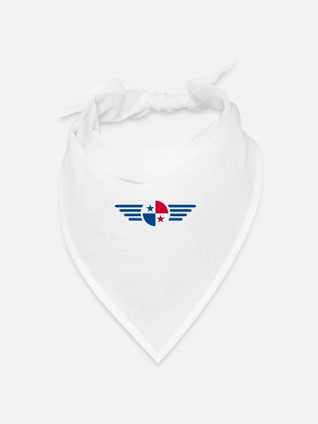 Ich liebe Panama - Bandana Dreieckstuch - Weiß