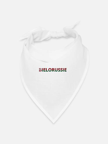Flagge von Belarus - Bandana Dreieckstuch - Weiß