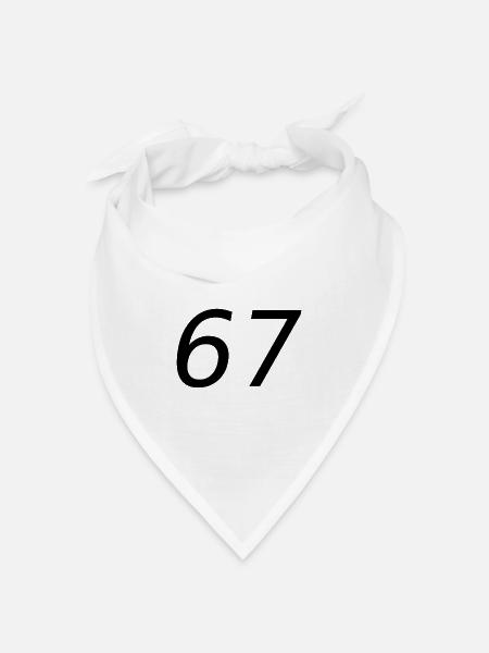 67 - Bandana Dreieckstuch - Weiß