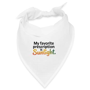 Naturheilkund Favorit Prescription Sunlight - Bandana Dreieckstuch - Weiß - Vorne