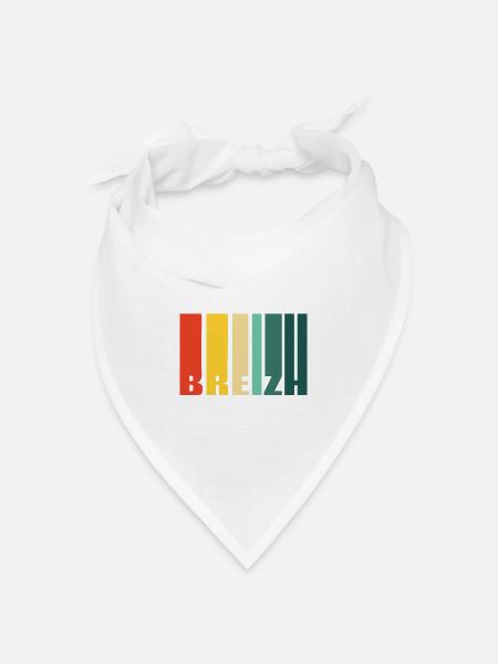 Breizh - Bandana Dreieckstuch - Weiß