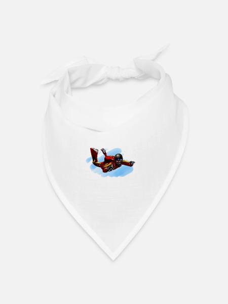 skydiver - Bandana Dreieckstuch - Weiß