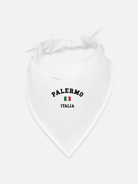 Palermo Italia - Bandana Dreieckstuch - Weiß