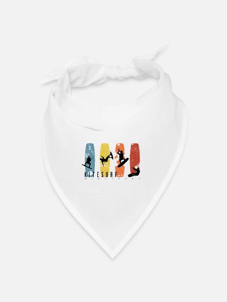 KITESURF - Bandana Dreieckstuch - Weiß