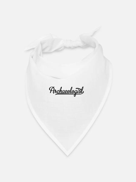 Archäologe - Bandana Dreieckstuch - Weiß