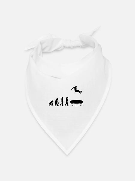 Trampolin Jumper Jumping Gymnastics Evolution - Bandana Dreieckstuch - Weiß