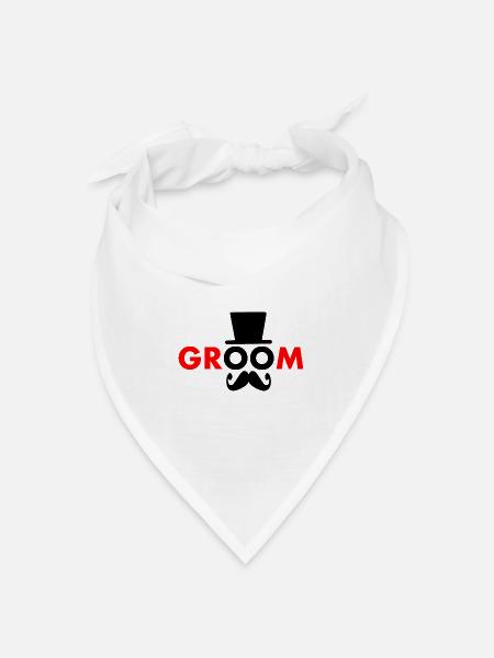 Groom - Bandana Dreieckstuch - Weiß