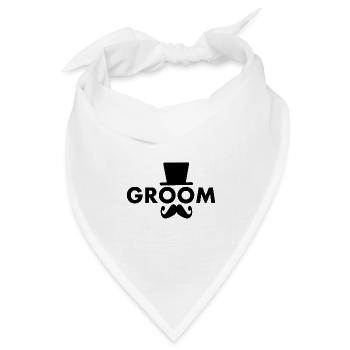 Groom - Bandana Dreieckstuch - Weiß - Vorne
