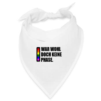 war wohl doch keine phase - Bandana Dreieckstuch - Weiß - Vorne