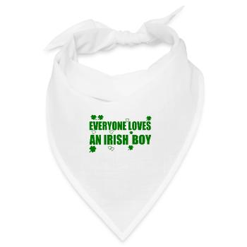 everyone loves an irish boy - Bandana Dreieckstuch - Weiß - Vorne