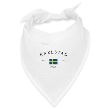 Karlstadt Deutschland – Urlaub Souvenir & Geschenk - Bandana Dreieckstuch - Weiß - Vorne