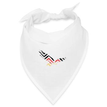Abstrakter Adler Deutschland Fan - Bandana Dreieckstuch - Weiß - Vorne