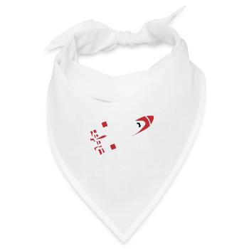 Abstrakte Rakete Silhouette - Bandana Dreieckstuch - Weiß - Vorne