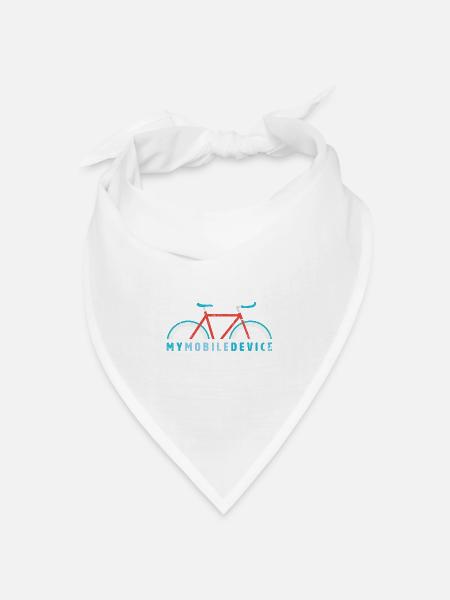 Fixie – My Mobile Device is my Single Speed Bike - Bandana Dreieckstuch - Weiß